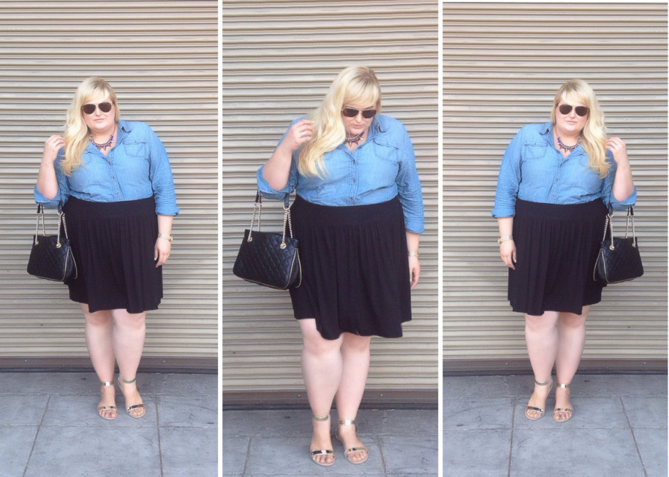 Wardrobe Basics / The Plus Size Denim Shirt | Styled by Reah