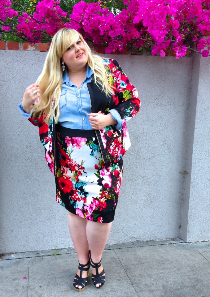 Two Ways to Wear Plus Size Spring Florals with Reah Norman