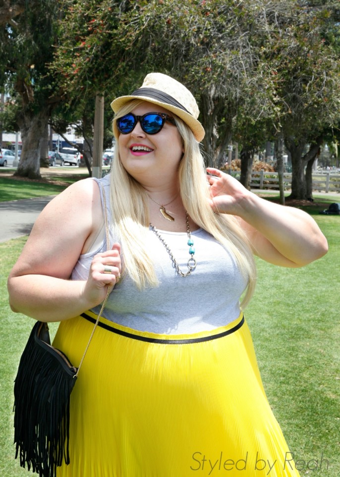 Reah Norman wearing her favorite summer maxi dress from Lane Bryant: www.styledbyreah.com