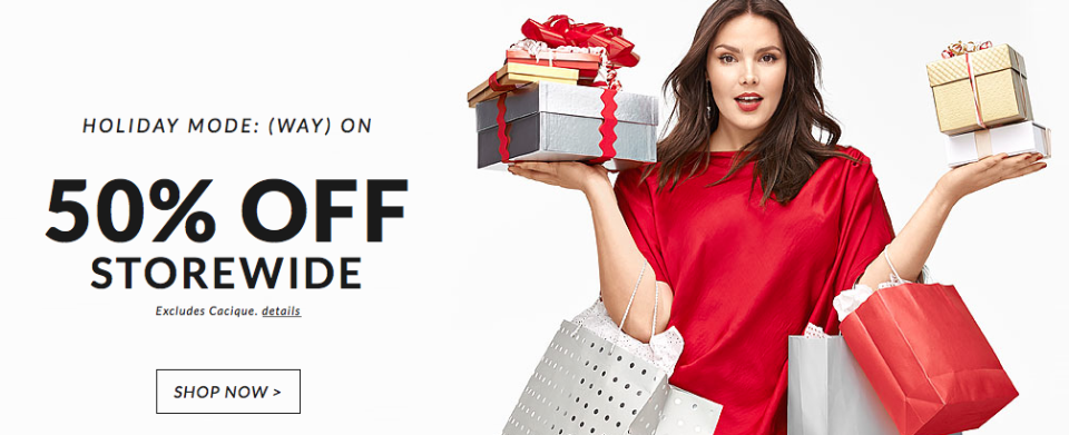 Lane Bryant 50% Off Holiday Sale