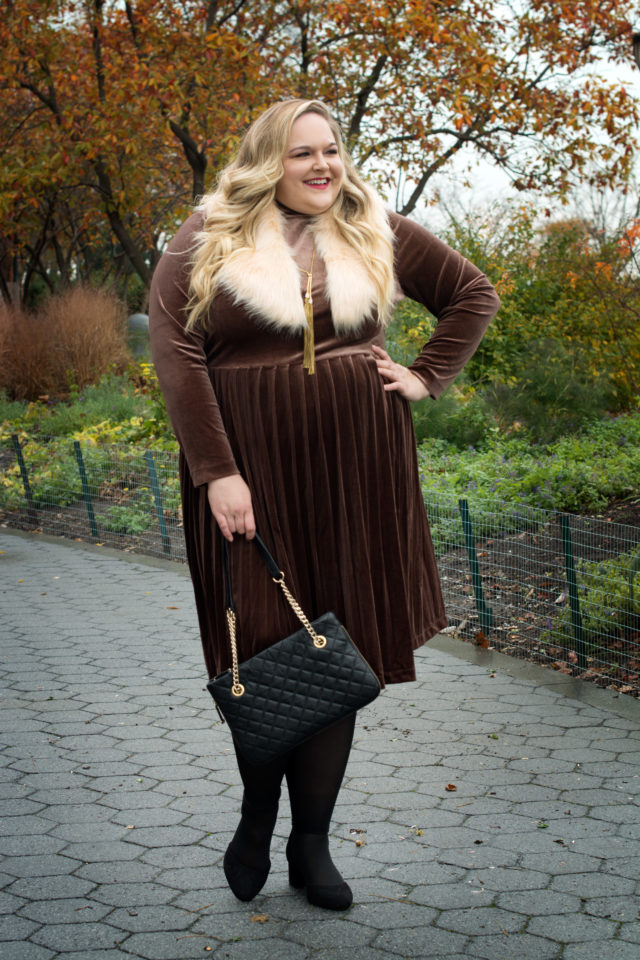 Reah Norman plus size holiday style with Eloquii | Styled by Reah