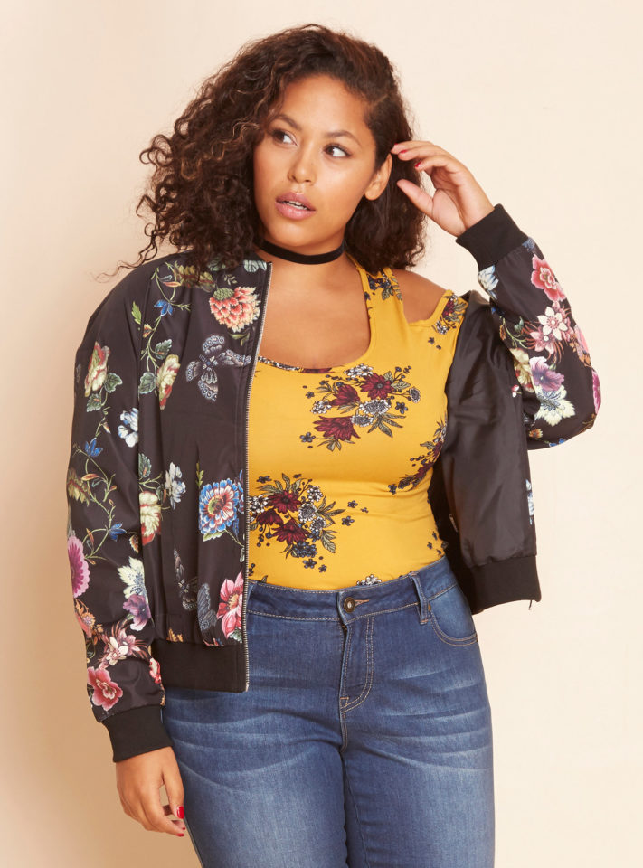 Lovesick Plus Size Bomber Jacket | Styled by Reah