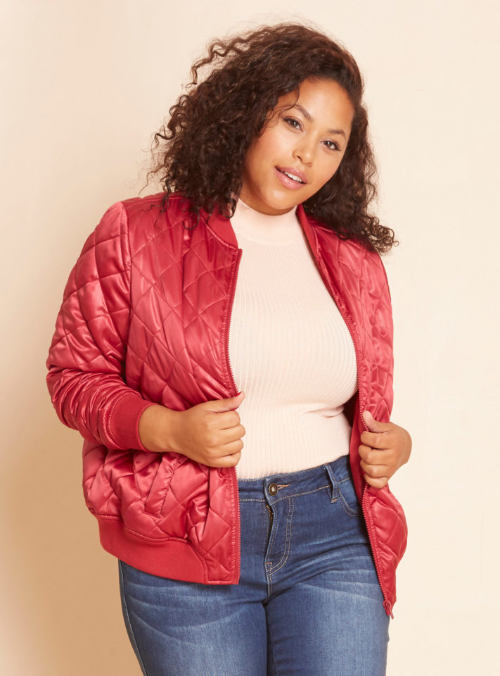 Lovesick Plus Size Bomber Jacket | Styled by Reah