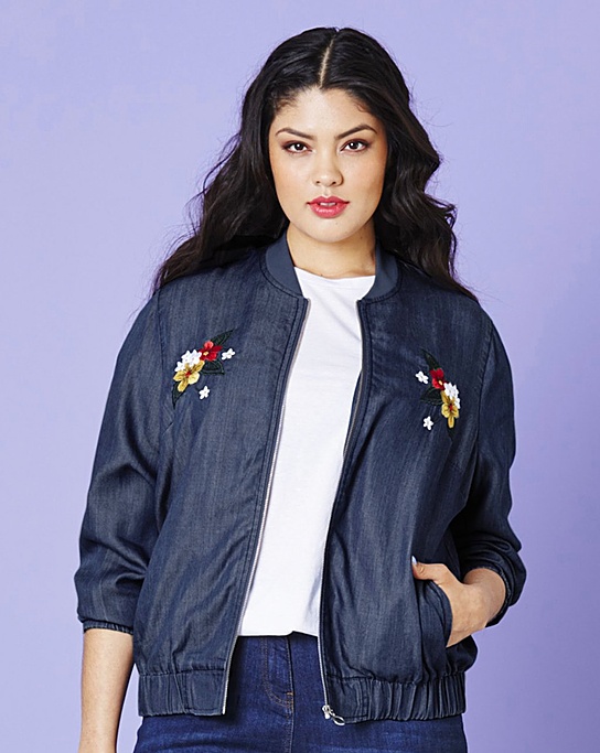 Simply Be Plus Size Bomber Jacket | Styled by Reah