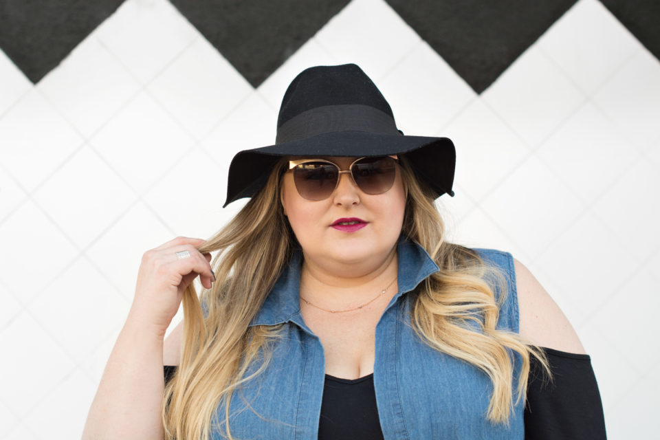 Plus Size Cold-Shoulder Jumpsuit Trend | Styled by Reah | www.styledbyreah.com